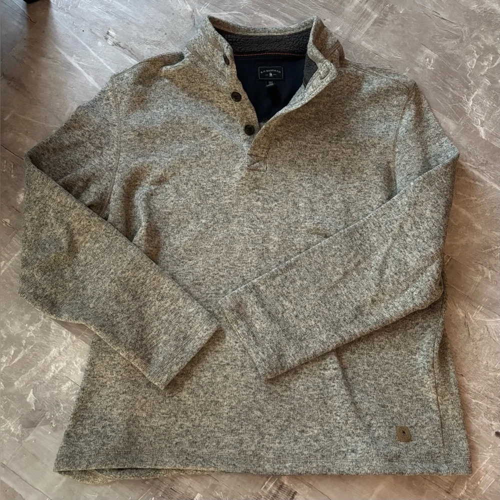 G.H.Bass & Co. Men's Gray/Tan Pullover - Picture 1 of 4